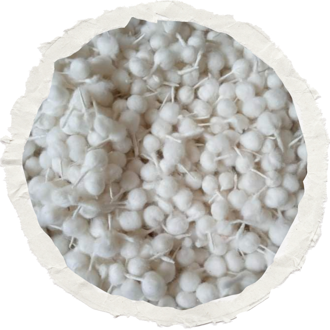 ROUND COTTON WICKS FULL WHITE (HIGH COUNT)